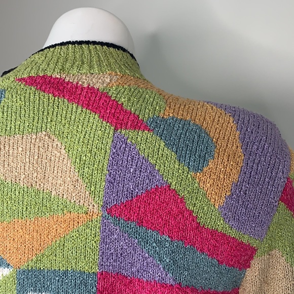 Vintage 1980s South Cotton Light Full Zip Cardigan size XL - Picture 6 of 7